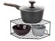 Two-Tier Metal Corner Shelf for Kitchen and Bathroom, Mixed Colors