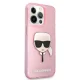 Karl Lagerfeld iPhone 13 Pro Max Case Glitter Karl\'s Head, Pink
