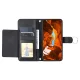 Samsung Galaxy A37 5G Leather Wallet Case with Stand and Shoulder Strap, Black