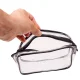 Clear Travel Toiletry Bags Waterproof Makeup Organizers, 3 Pack