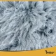 Purlov 26583 Plush Pet Bed for Cats and Small Dogs, S, Grey