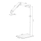 GLOW Pedicure Lamp Stand with 3 Adjustable Joints, White