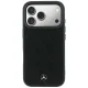 Mercedes Leather Crossed Lines MagSafe Case for iPhone 17 Pro / 18 Pro - Black