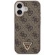 Guess iPhone 17 Case MagSafe 4G PU Leather Triangle Logo, Black
