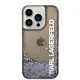 Karl Lagerfeld iPhone 14 Pro Liquid Glitter MagSafe Case Black