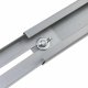 Adjustable Appliance Rollers for Heavy Furniture, 440 lbs Capacity Dolly, silver