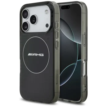 AMG Double Layer Transparent Smoked MagSafe Case for iPhone 17 Pro - Black