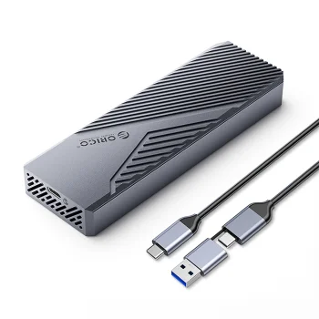 Orico CNM2-G20 M.2 NVMe SSD External Enclosure USB-C 3.2 20Gb/s, Gray