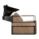 Gabbiano Modena Old Leather Hair Salon Washbasin, Brown