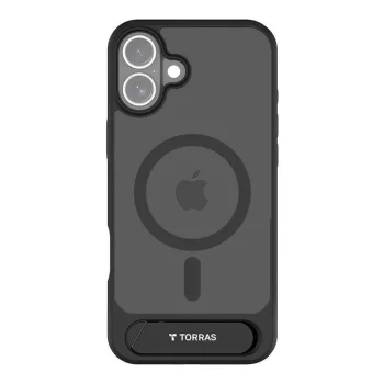 Torras Pstand Series Case for iPhone 16 Plus, Black