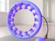 Weighted Hula Hoop with Massage Elements, Adjustable, Purple
