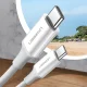 Ugreen USB-C to USB-C PD QC AFC Cable 1m, 60W, White