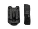 Universal tool holder for belt with holster, black