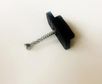 Plastikinis terasinių lentų tvirtinimo klipsas, juodas