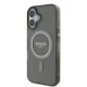 Guess iPhone 16 Case IML Glitter Circle MagSafe, Black