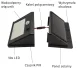Solar LED Outdoor Lamp with Motion Sensor ZD53B, Black