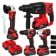OPEX TOOLS OPX28007 4-in-1 Cordless Power Tool Kit (21V, 2x 3.0Ah)
