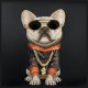 Nimmy Crossbody Glasses Cool Dog pleca soma, melna
