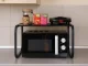 Microwave Oven Stand and Kitchen Shelf, Black