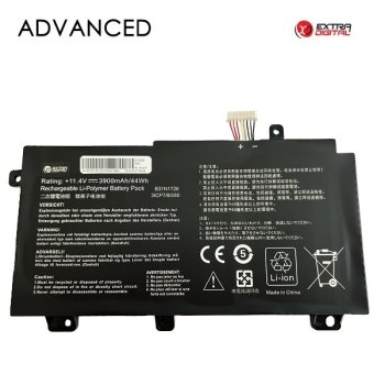 Laptop Battery for ASUS B31N1726 3900mAh Extra Digital Advanced