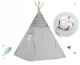 Nukido Tepee Tent with Lights for Kids, Gray