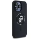Apple iPhone 15 Pro Max 6.7\'\' Karl Lagerfeld Karl&Choupette Glitter MagSafe Cover Case, Black