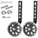 LED Light Up Training Wheels for Kids Bike 12-20 Inch, Black
