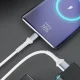 3mk Hyper Cable N-SERIES USB-A to USB-C Cable 1m 18W, White