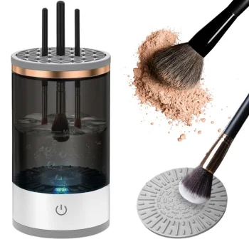 USB Makeup Brush and Sponge Cleaner Stand