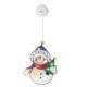 LED Window Decoration with Suction Cup Snowman