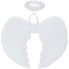 Angel Wings and Halo Costume Set Ruhhy 26479, White