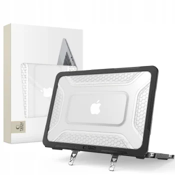 Tech-Protect Kevlar Pro Case for MacBook Neo 13 (2026), Matte Black Clear