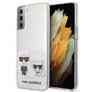 Karl Lagerfeld Samsung Galaxy S21+ Case Karl & Choupette, Transparent