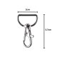 Metal Carabiners for Keys and Bags, Fish Shape, 20mm, Silver, 500 pcs