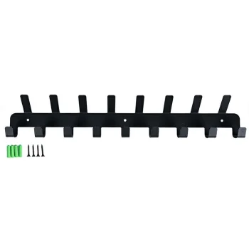 Wall Mounted Coat Rack with 17 Hooks Metal Hanger for Entryway and Bedroom