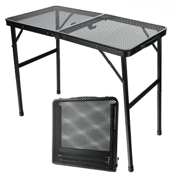 Gotel L71D1 Folding Aluminum Camping Table, 80x40 cm