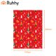 Ruhhy Christmas Flannel Throw Blanket 150x200 cm, Red