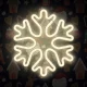Forever Neon Decorative LED Lamp Figure Flashlight with USB, Snowflake