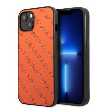 Karl Lagerfeld Perforated Allover Case for iPhone 13 / 14 / 15, Orange