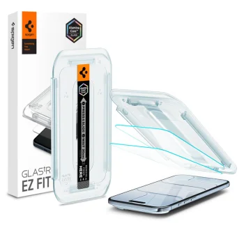 Spigen iPhone 17 Air Tempered Glass Glas.TR Ez Fit 2-Pack, Clear