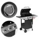 MultiGarden Gas Grill, 3 Burners, 10.2 kW