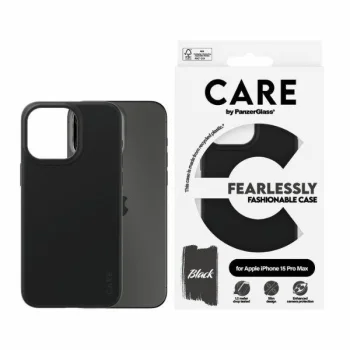 PanzerGlass CARE Fearlessly Fashionable Case for iPhone 15 Pro Max, Black