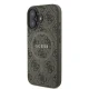 Guess 4G Ring Classic Logo MagSafe Case for iPhone 16 Plus - Brown
