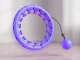 Weighted Hula Hoop with Massage Elements, Adjustable, Purple