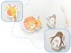 Foam Bath Stickers Animals, 18 pcs