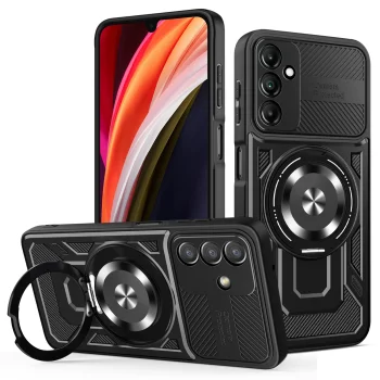 Defender Armor Mag Case for Samsung Galaxy A17 4G / A17 5G / A18 5G, Black