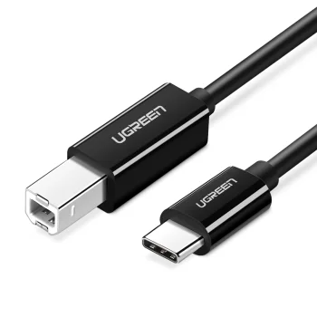 Ugreen US241 USB-C to USB-B Printer Cable 1 m - Black
