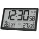 Kienzle Jumbo NEO Weather Station with LCD Wall Clock and Outdoor Sensor, Black