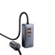 Baseus Share Together car charger 2x USB / 2x USB Type C 120W PPS Quick Charge Power Delivery gray (CCBT-A0G)