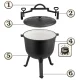 Berdsen BD-481 Enameled Cast Iron Campfire Cauldron, 8L